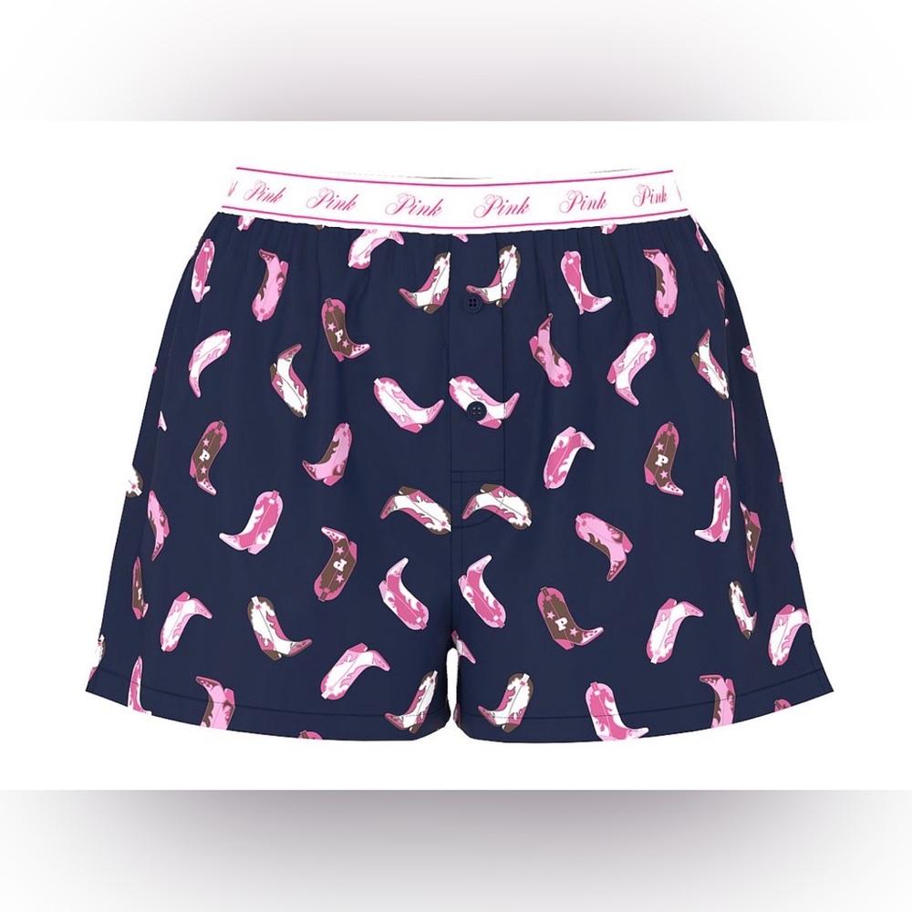 “Boots on the Ground” VS PINK Boxer Shorts- NWT